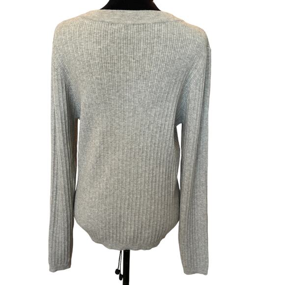 New ~ ASOS ~ Fine Knit Ribbed Crew neck blouse ~ Size 16 VISCOSE - Picture 6 of 8